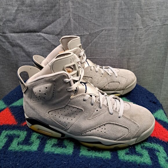 %Nike Air Jordan 6 Retro Georgetown Men\'s Size 10.5 OG Gray AJ19 main image 11
